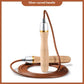 Fitness Weight Loss Exercise Slimming And Fat Burning Cowhide String Beech Handle Skipping Rope