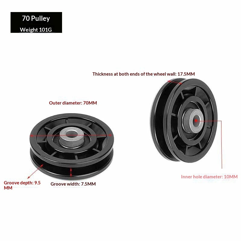 Nylon Silent Gym Frame Pulley