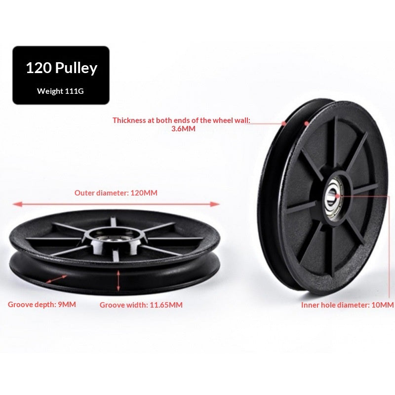 Nylon Silent Gym Frame Pulley