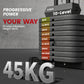 SPORTNOW Weights Machine, Multi Gym With 45kg Weight Stack, Compact Home Gym Leg Press Machine For Full Body Training